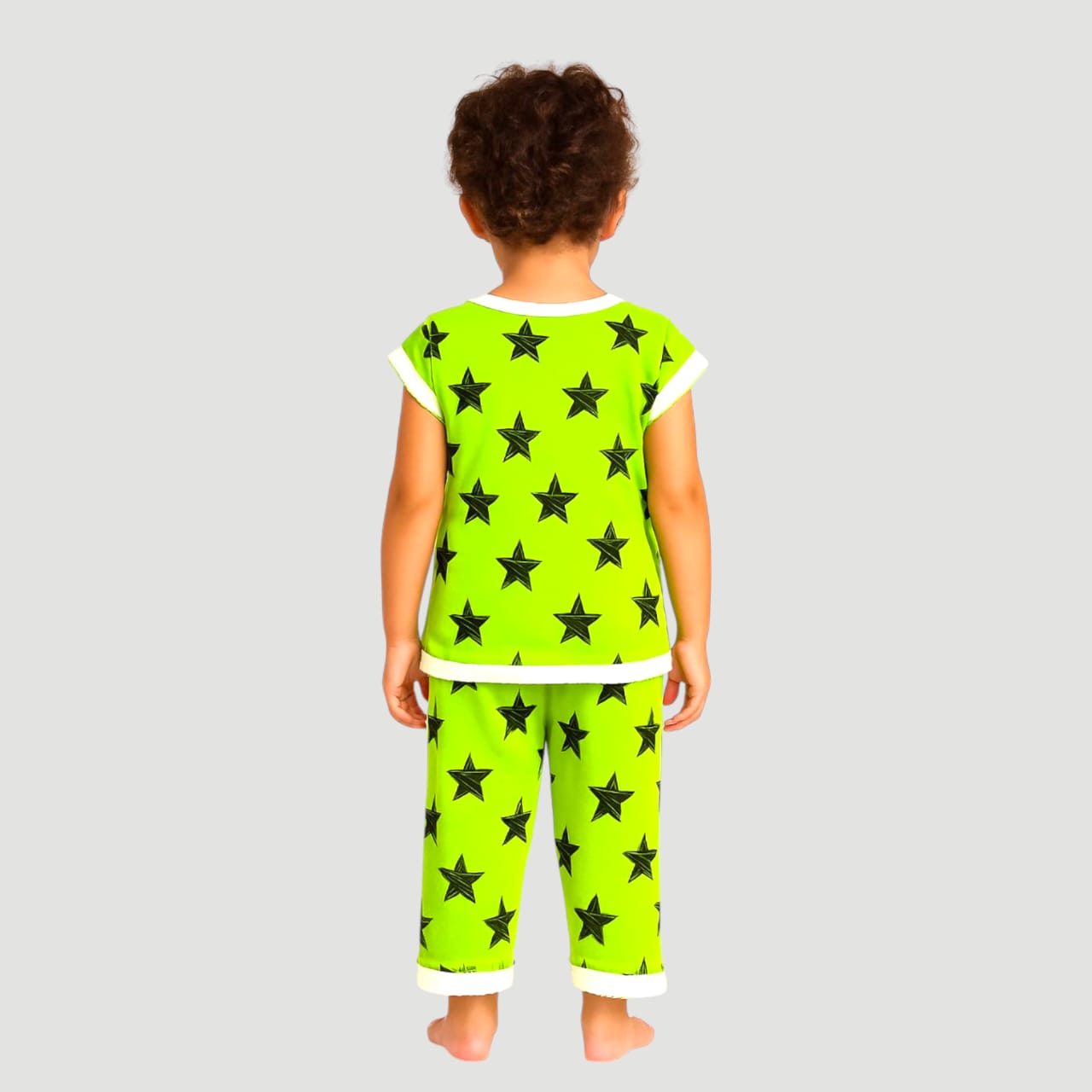 Pack of best 3 - Girls’ Star Printed Clothing Set – Top & Pyjama (Age 0-3 Yrs)