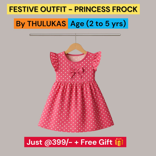 Girls' Stylish & Party Wear Frock - Age (2 - 5yrs)