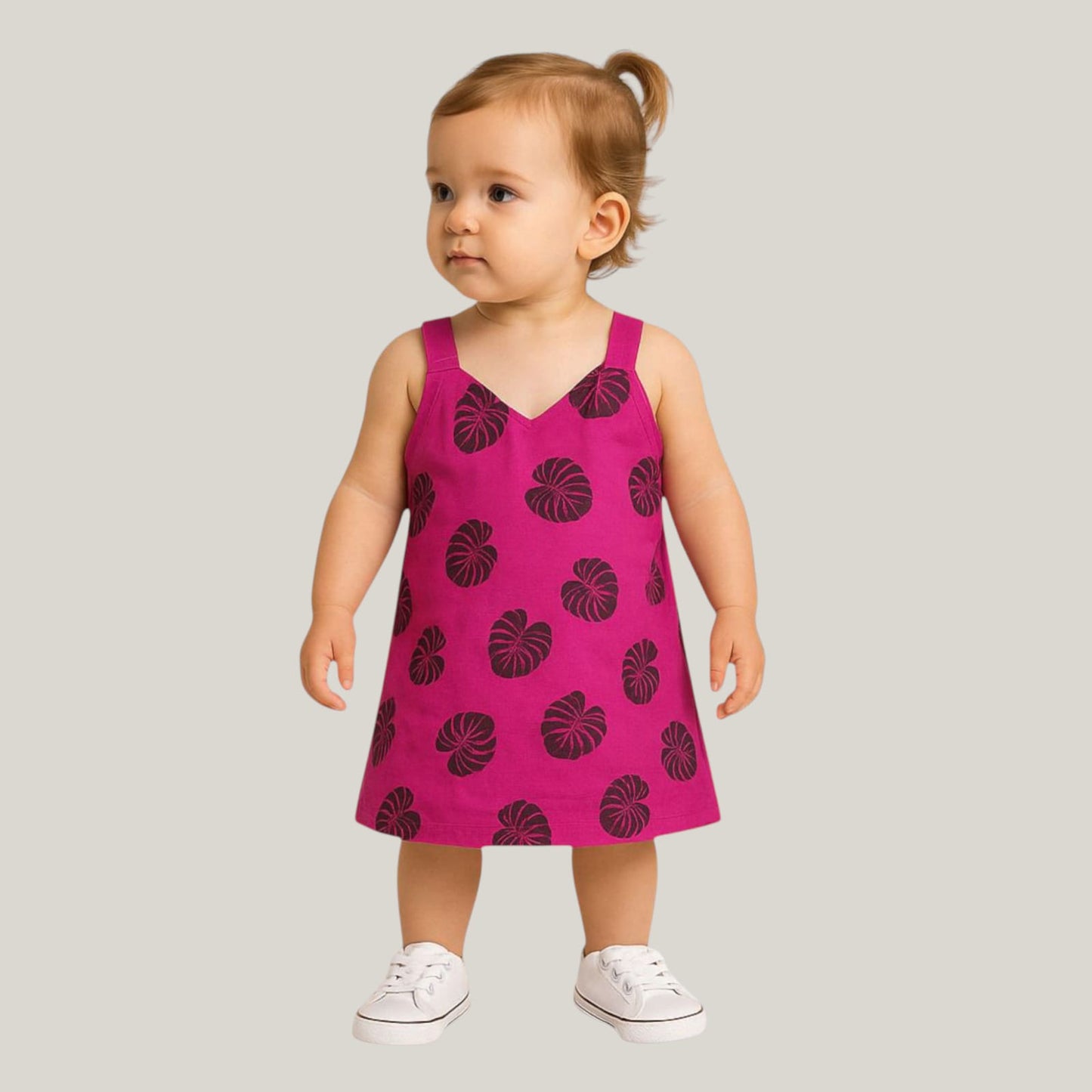 Pack of best 3 - Girls Cotton Sleeveless Dress Age (0-3 Yrs)