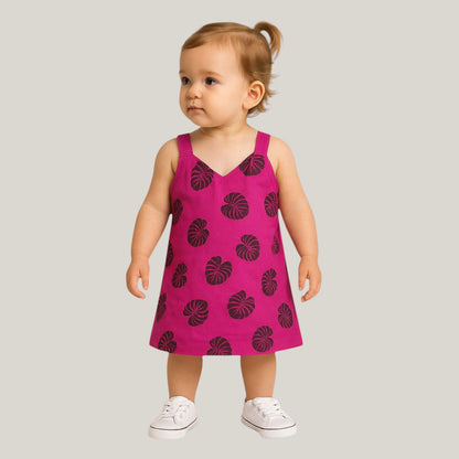 Pack of best 3 - Girls Cotton Sleeveless Dress Age (0-3 Yrs)