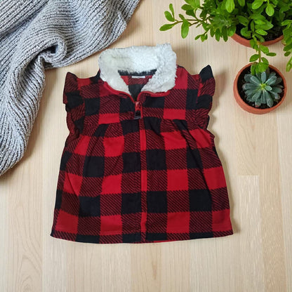 Girls’ Red Collar Winter Dress  Age (3-12 Months)
