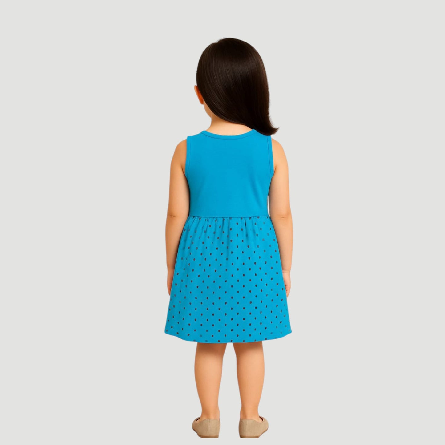 Pack of best 3 - Girls’ Sleeveless Floral Printed Frock (Age 0-3 yrs)
