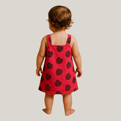 Pack of best 3 - Girls Cotton Sleeveless Dress Age (0-3 Yrs)