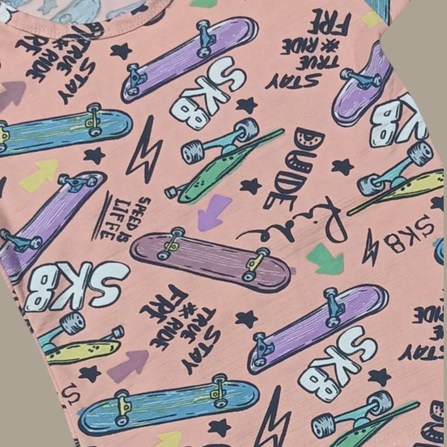 Pack of 3 -Girls' Nightwear Set – Age (1 to 4 Years)