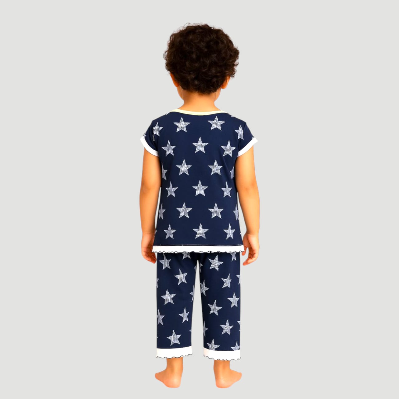 Pack of best 3 - Girls’ Star Printed Clothing Set – Top & Pyjama (Age 0-3 Yrs)