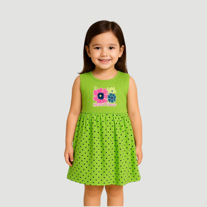 Pack of best 3 - Girls’ Sleeveless Floral Printed Frock (Age 0-3 yrs)