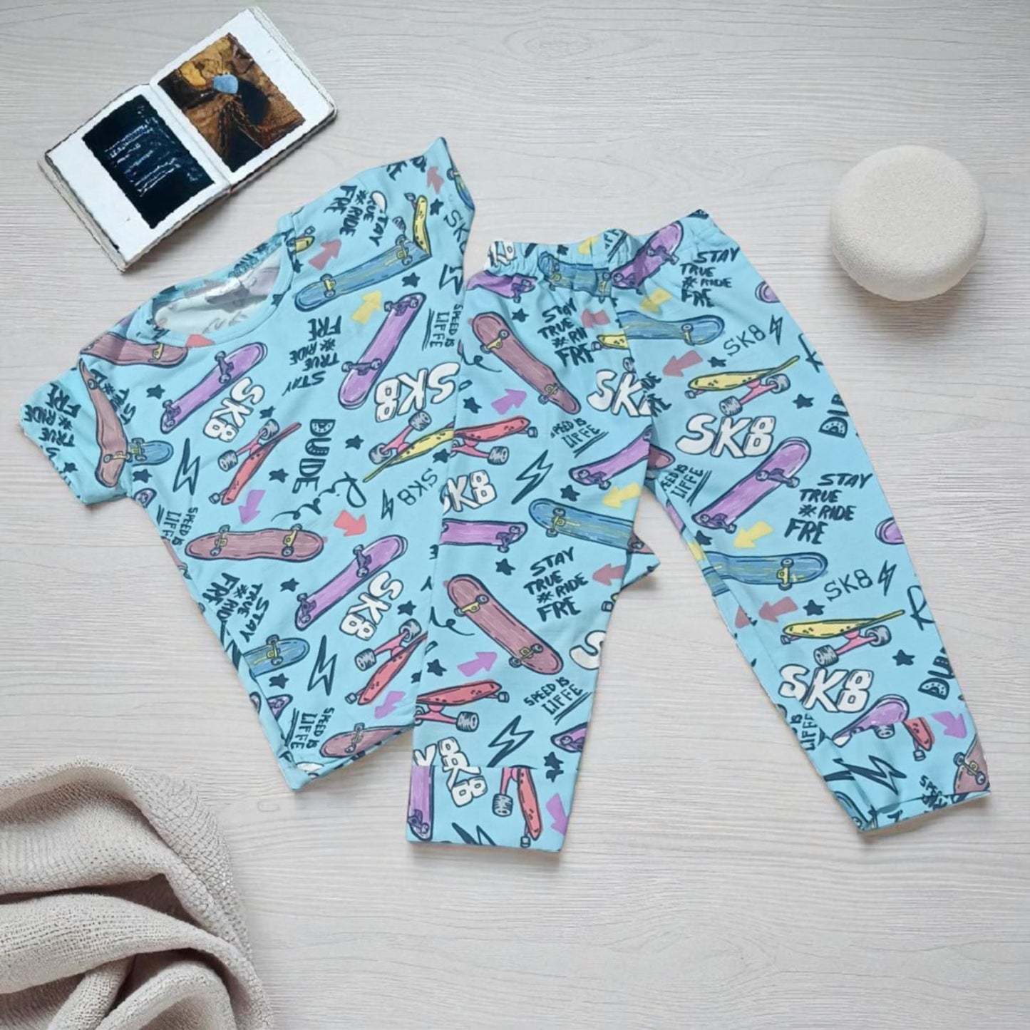 Pack of 3 -Girls' Nightwear Set – Age (1 to 4 Years)