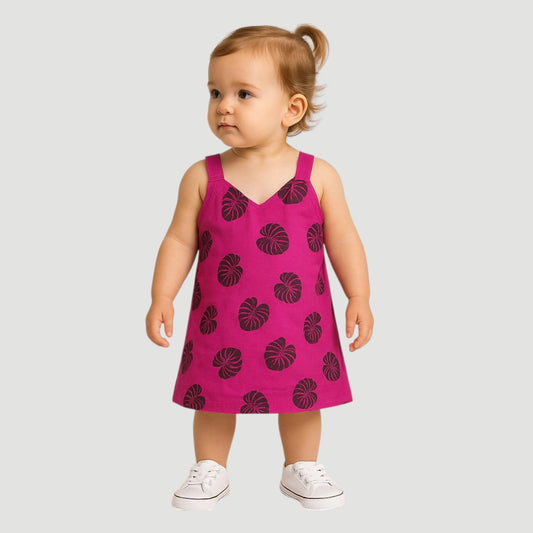Pack of 3 - Girls Teal Multicolor Sleeveless Dress Age (0-3 Yrs)