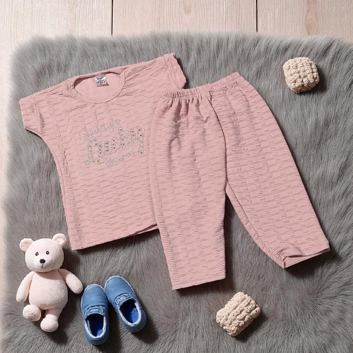 Pack of 2 - Girls' Trendy Outfit Set - Age (2-4yrs)