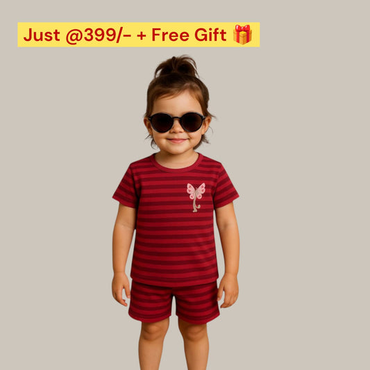 Girls' Trendy Festive Outfit Set – Age (1-2 yrs)