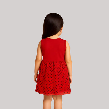 Pack of best 3 - Girls’ Cotton Sleeveless Frock (Age 0-3 yrs)