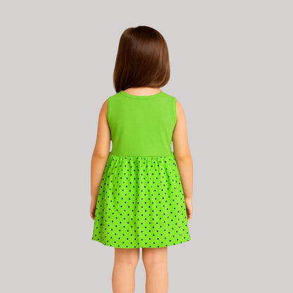 Pack of best 3 - Girls’ Cotton Sleeveless Frock (Age 0-3 yrs)