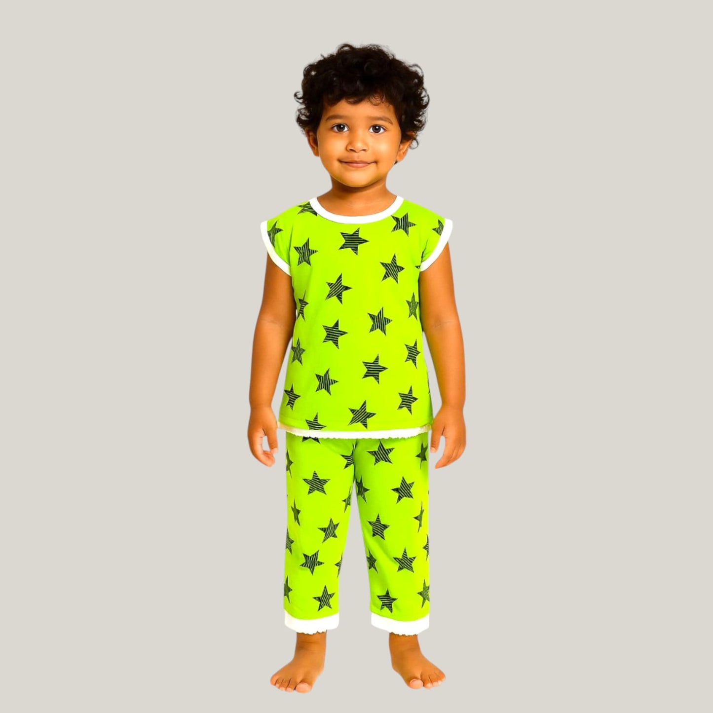 Pack of best 3 - Girls’ Cotton Clothing Set – Top & Pyjama (Age 0-3 Yrs)