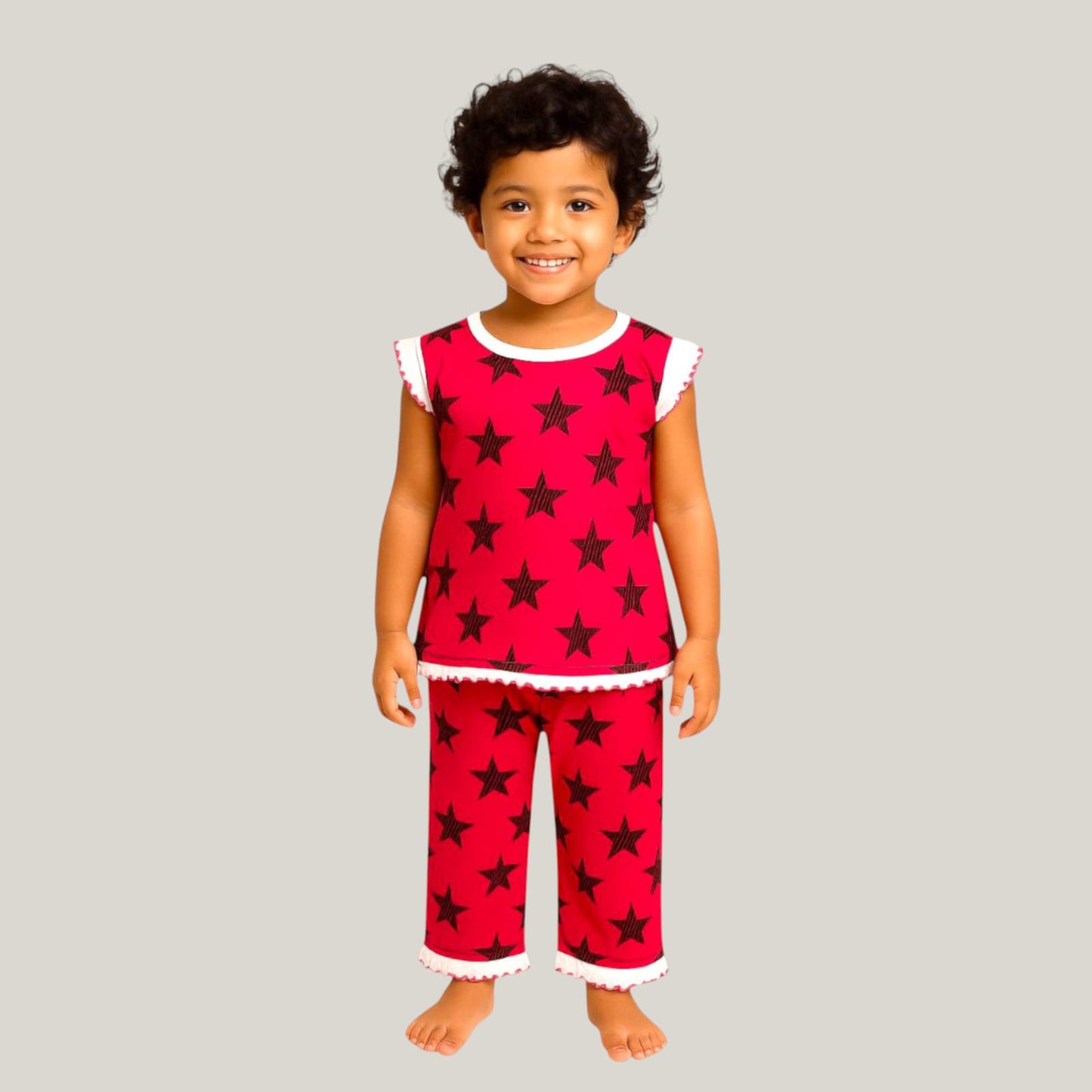 Pack of best 3 - Girls’ Cotton Clothing Set – Top & Pyjama (Age 0-3 Yrs)