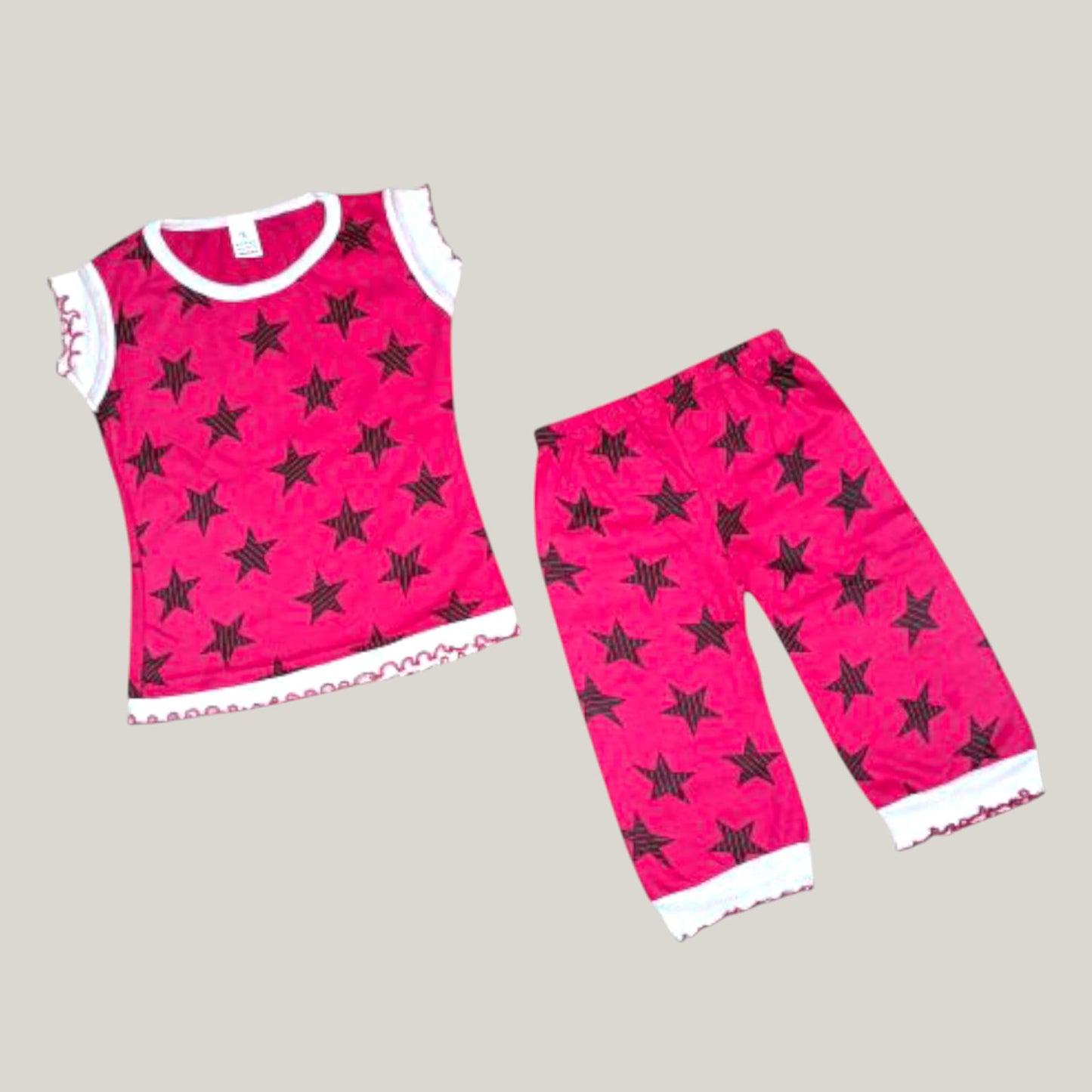 Pack of best 3 - Girls’ Cotton Clothing Set – Top & Pyjama (Age 0-3 Yrs)