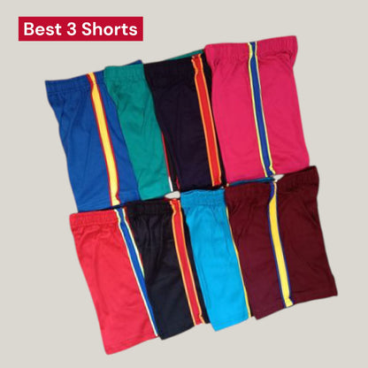 Pack of 3 -Boys Premium Cotton T-Shirt & Shorts Age (1-5 yrs)